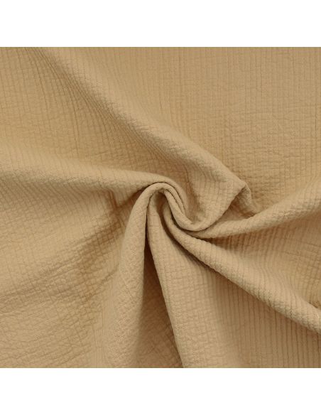 Tissu coton surpiqué - Avoine