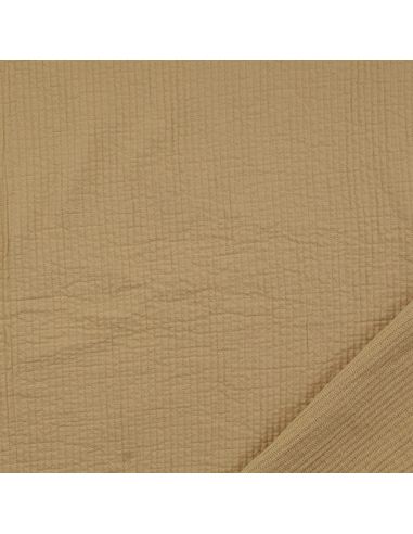 Tissu coton surpiqué - Avoine