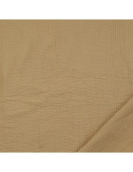 Tissu coton surpiqué - Avoine