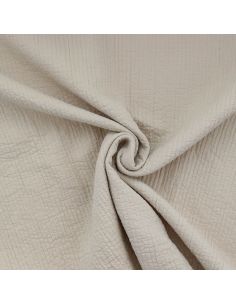 Tissu coton surpiqué - Lin