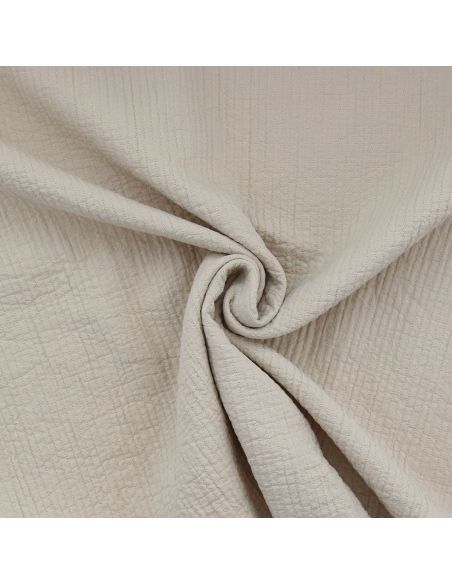 Tissu coton surpiqué - Lin
