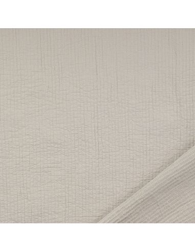 Tissu coton surpiqué - Lin