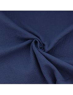 Tissu coton surpiqué - Indigo