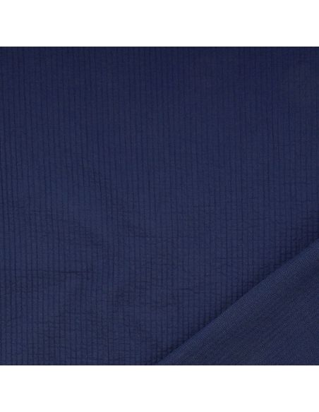 Tissu coton surpiqué - Indigo