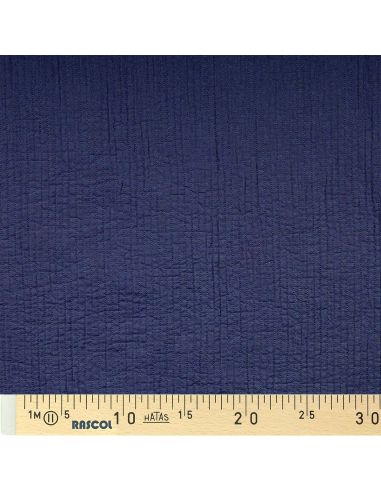 Tissu coton surpiqué - Indigo