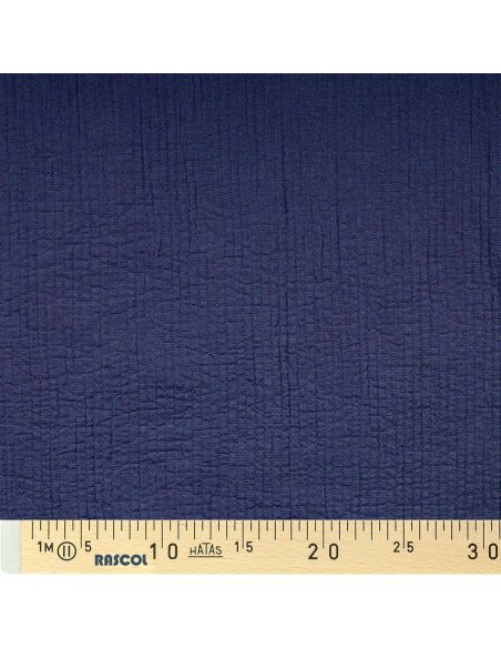 Tissu coton surpiqué - Indigo