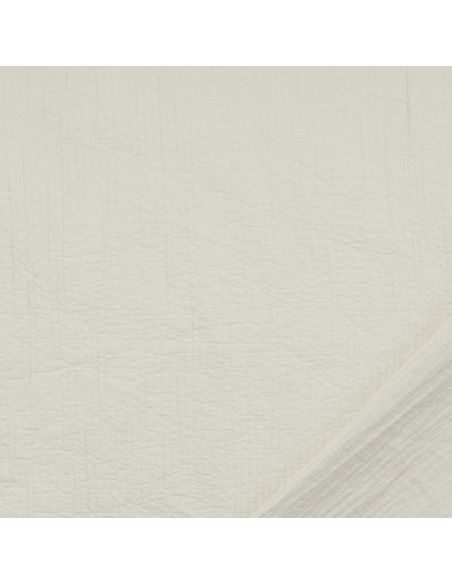 Tissu coton surpiqué - Écru