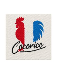 Étiquette tissée à coudre - Cocorico