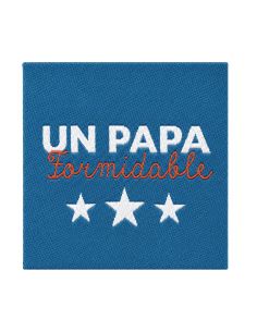 Étiquette tissée à coudre - Un papa formidable