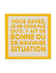 Étiquette tissée à coudre - Vous savez