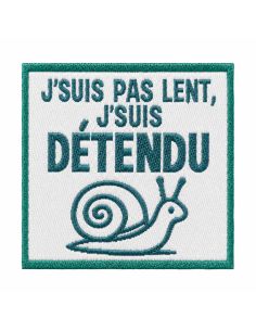 Étiquette tissée à coudre - Je suis détendu