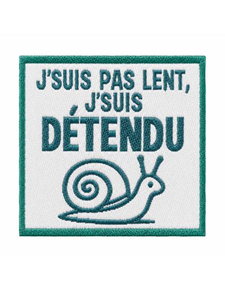 Étiquette tissée à coudre - Je suis détendu