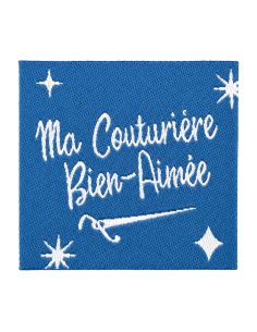 Étiquette tissée à coudre - Ma couturière bien-aimée