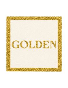 Étiquette tissée à coudre - Golden