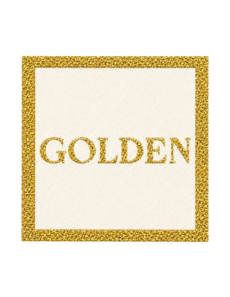 Étiquette tissée à coudre - Golden
