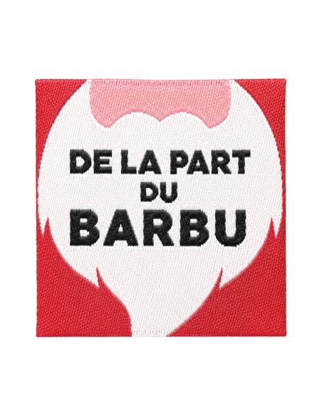 Étiquette tissée à coudre - De la part du barbu