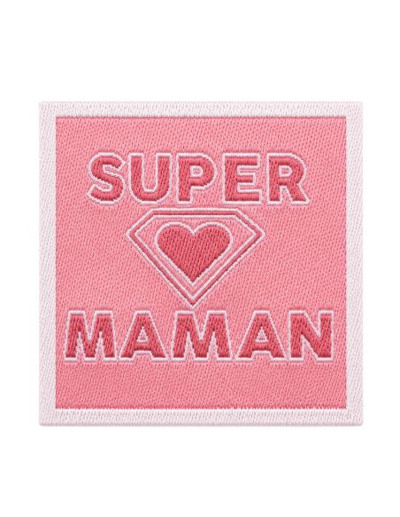 Étiquette tissée à coudre - Super maman