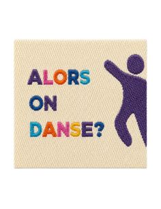 Étiquette tissée à coudre - Alors on danse