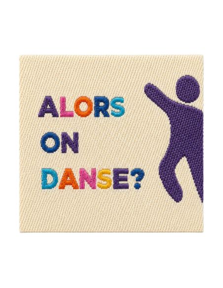 Étiquette tissée à coudre - Alors on danse