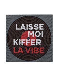 Étiquette tissée à coudre - Laisse moi kiffer la vibe