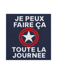 Étiquette tissée à coudre - Toute la journée