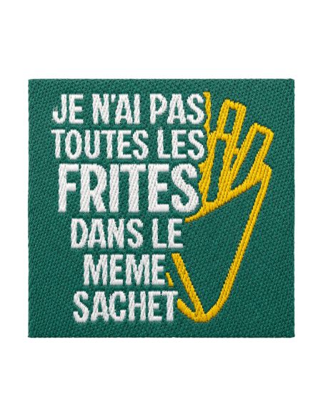 Étiquette tissée à coudre - Toutes les frites