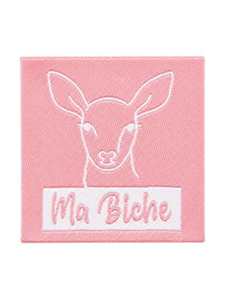 Étiquette tissée à coudre - Ma biche