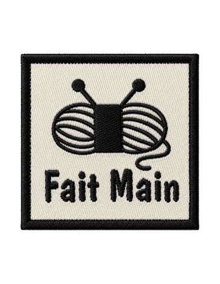 Étiquette tissée à coudre - Fait main pelote