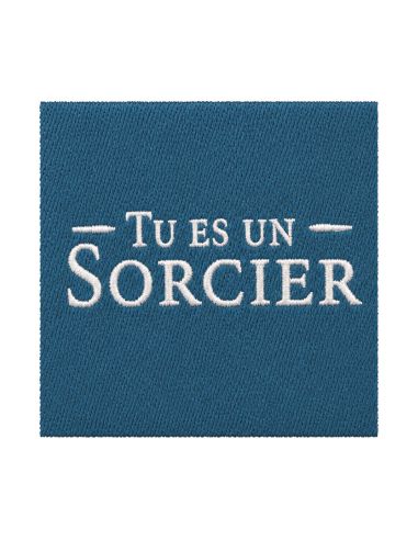 Étiquette tissée à coudre - Tu es un sorcier