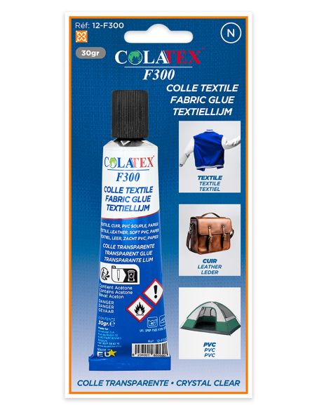 Colle pour tissu, cuir et pvc Colatex 30g
