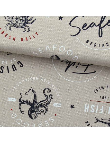 Toile de coton canvas premium - Seafood