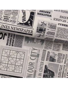 Toile de coton canvas premium - Newspaper