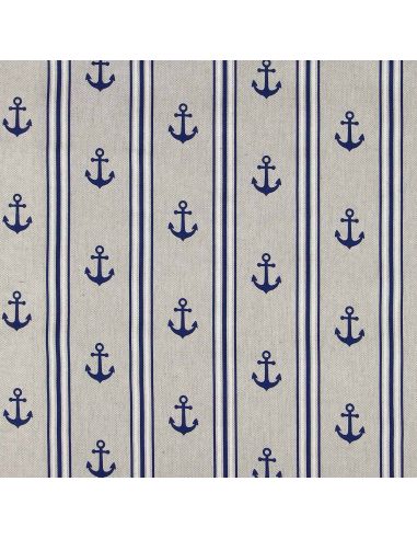 Toile de coton canvas premium - Ligne maritime