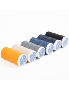 Set de 6 fils à coudre spécial jeans DMC 2