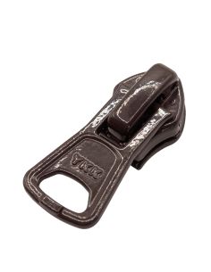 Curseur cloche pour fermeture nylon 5 mm - Chocolat