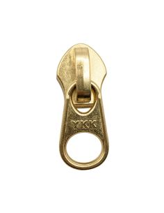 Curseur rond pour fermeture nylon 5 mm - Doré