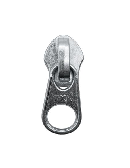Curseur rond pour fermeture nylon 5 mm - Argent