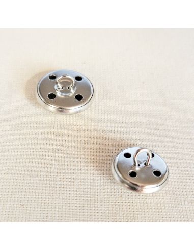 Bouton à queue Ancre - Argent
