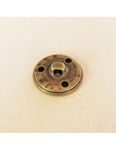 Bouton plat à queue - Bronze