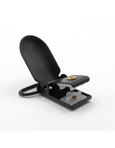 Pince bretelle noire - 20 mm