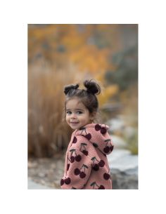 Tissu fourrure Teddy - Cerise rouge foncé 2