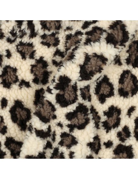 Tissu fourrure Teddy - Animal brun