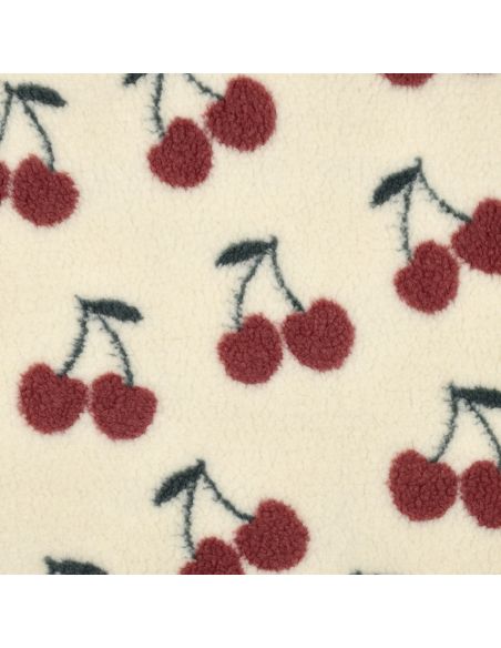Tissu fourrure Teddy - Cerise rouge
