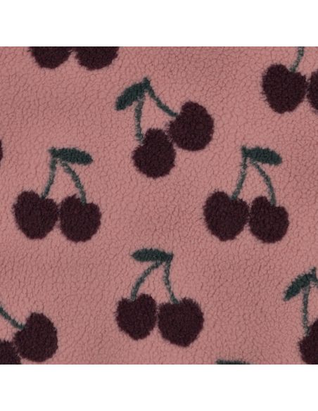 Tissu fourrure Teddy - Cerise rouge foncé
