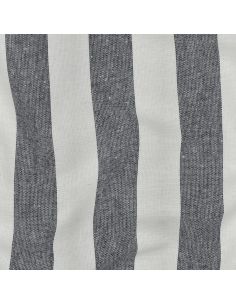 Tissus coton rayé fil teint - Bleu marine 2