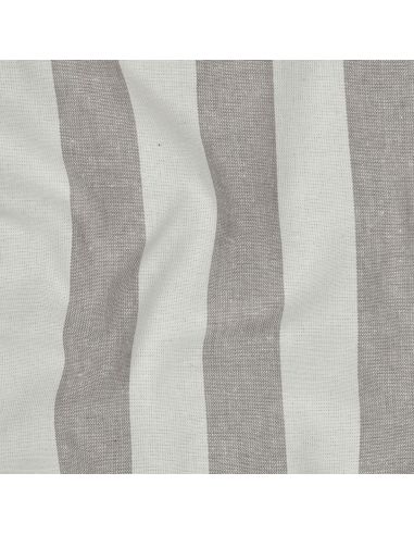 Tissus coton rayé fil teint - Beige