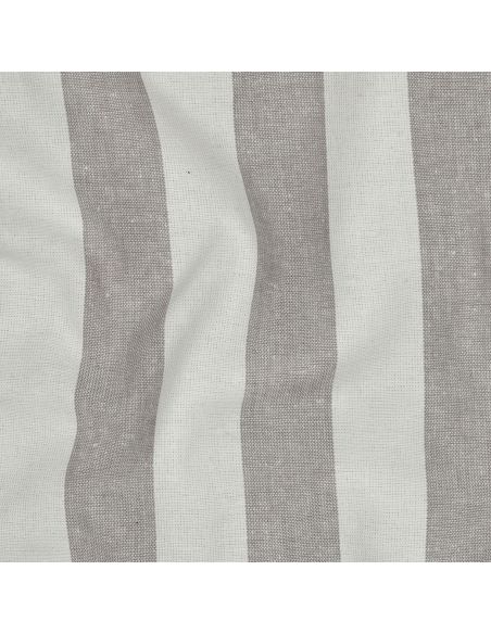 Tissus coton rayé fil teint - Beige