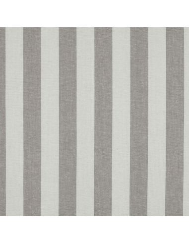 Tissus coton rayé fil teint - Beige