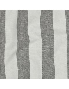 Tissus coton rayé fil teint - Gris 2