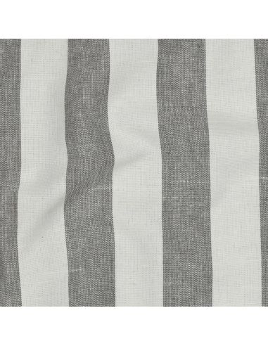 Tissus coton rayé fil teint - Gris